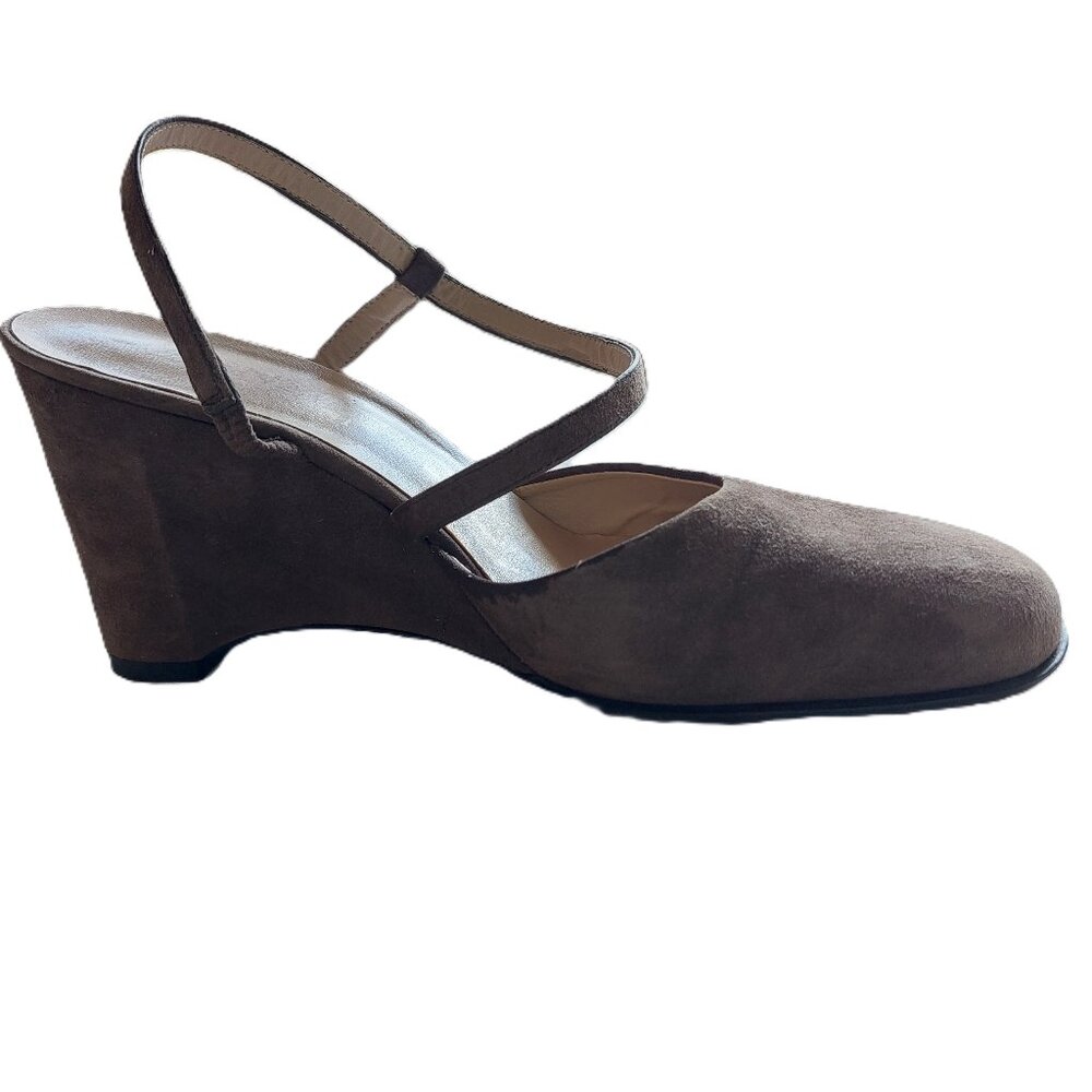 Enzo Angiolini Wedges Suede Brown Size 6M